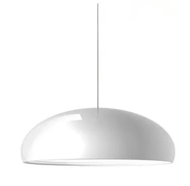 White glossy dome-shaped decorbites led pendant lights with sleek minimalist design for living dining kitchen and restaurant