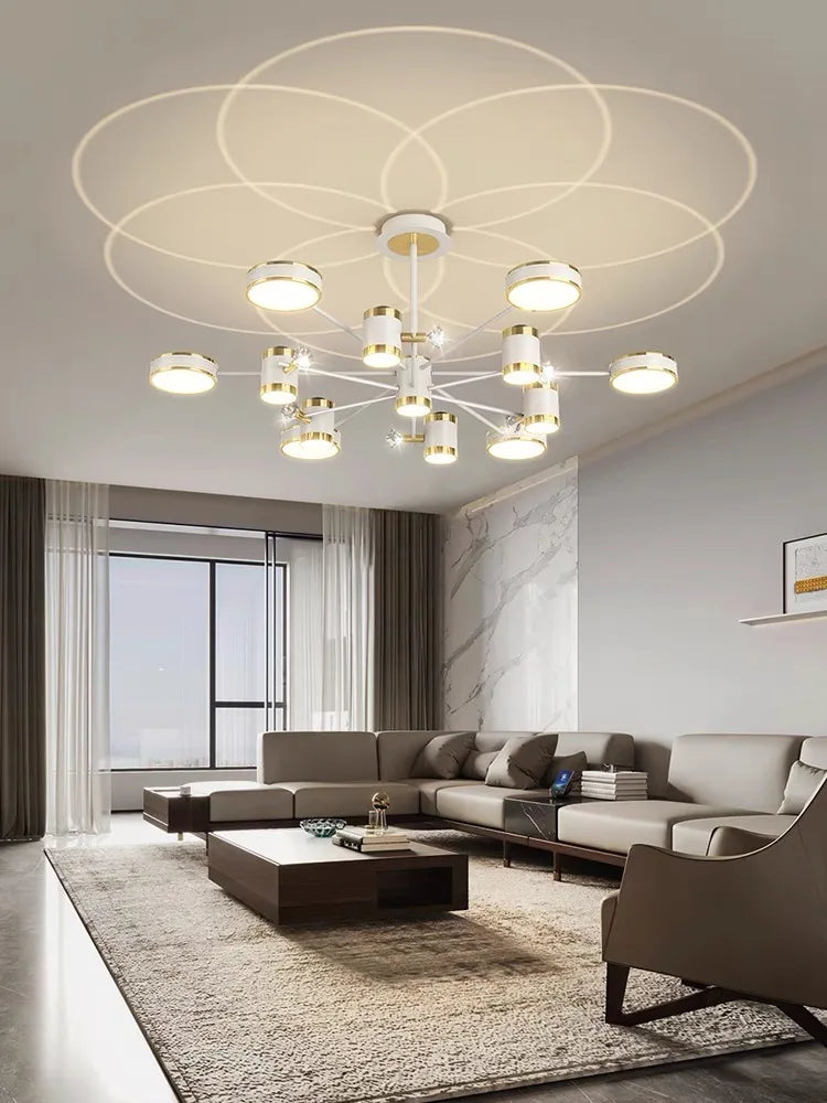 Decorbites™ LED-Kronleuchter: Moderne smarte Fernbedienungs-Deckenleuchte für Wohnzimmer, Schlafzimmer, Esszimmer und Küche