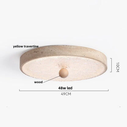 DecorBites™ LED Ceiling Light Fixture Yellow Stone White PE Shade Plafond Lamp