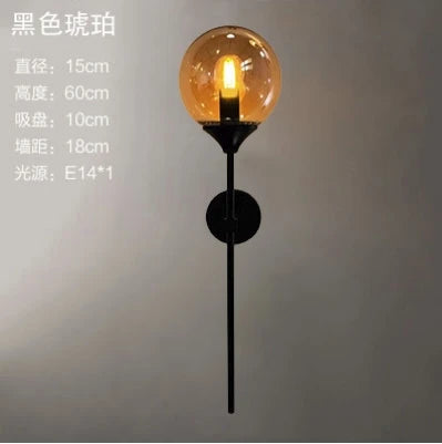 Gold Glass Kitchen Lamp