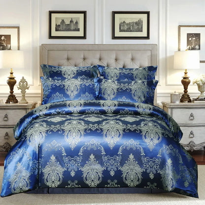Decorbites™ Jacquard-Luxus-Bettwäsche-Set - King-Size-Daunenbettdecke & Bettdecken - Hochwertige Heimtextilien