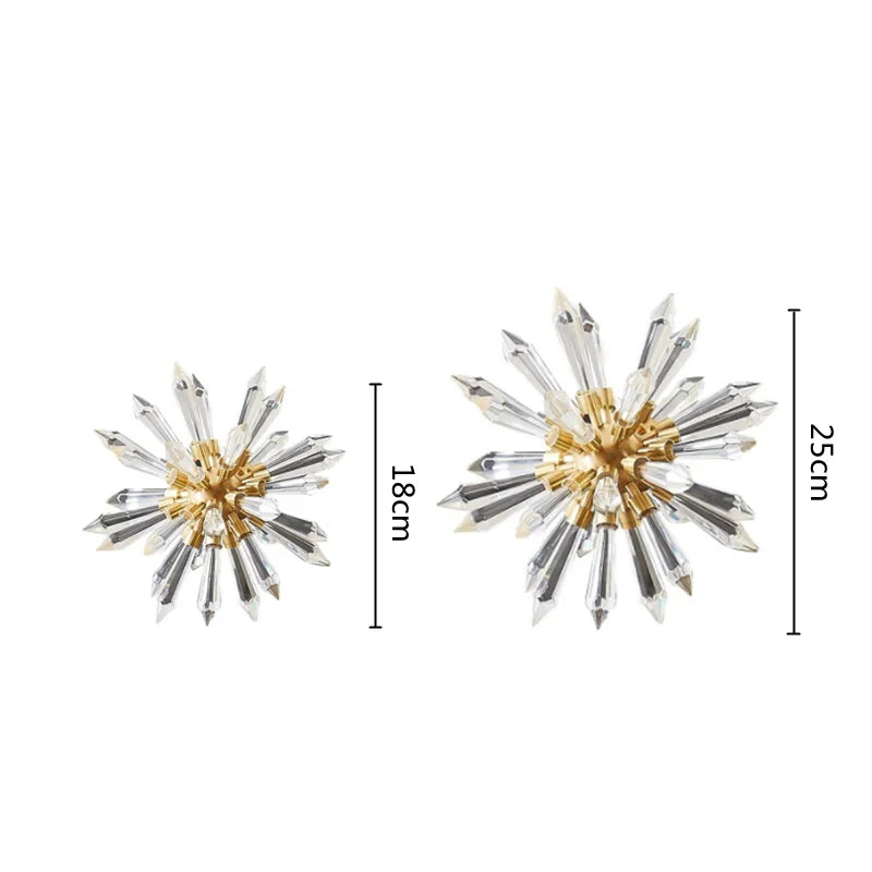 Decorbites™ Kristallkugel Akantosphäre Metall Handgefertigte Blume Heimdekoration