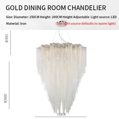 Decorbites™ Kristall-Tassel-Hängeleuchte: Italienischer Postmoderner Luxus für Schlafzimmer & Restaurant