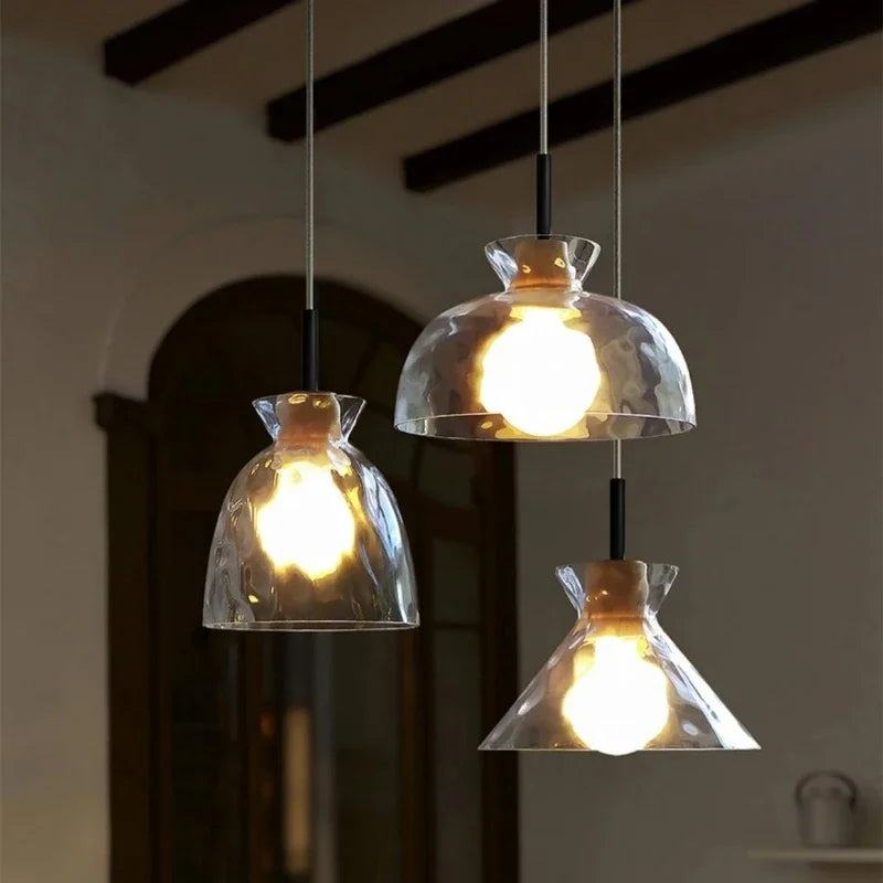 Decorbites™ Klar-Glas-Hängelampe mit LED-Lichtern für die Hausdekoration