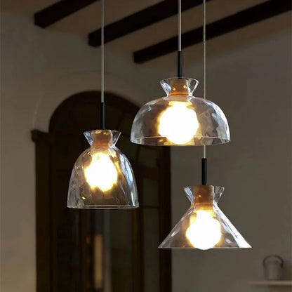 Decorbites™ Klar-Glas-Hängelampe mit LED-Lichtern für die Hausdekoration