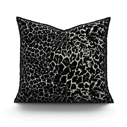 DecorBites™ Gold Zebra Pattern Jacquard Pillow Cover - Modern Luxury Decor