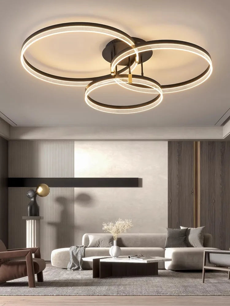 Decorbites™ Acryl-Runder-Ring-Deckenleuchte LED-Kronleuchter Modernes Minimalismus für Wohnzimmer und Küche