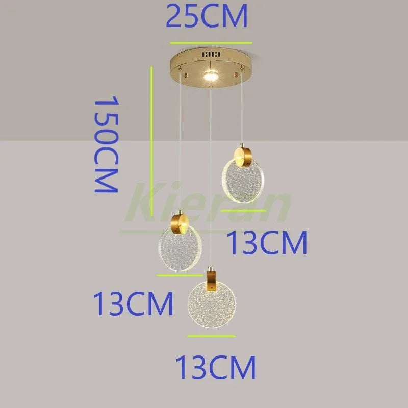 Decorbites™ Kristall-LED-Kronleuchter: Moderne 5-Kopf-Highlight für Schlafzimmer-, Bar- und Arbeitszimmerdekoration