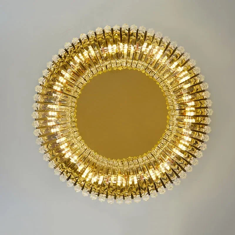 DecorBites™ Crystal Ring LED Ceiling Lamp for Modern Luxury Living