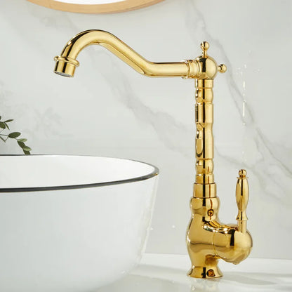 Decorbites™ Gold Beckenarmatur Einhebel-Waschbeckenmischer Heiß-Kalt-Mischbatterie