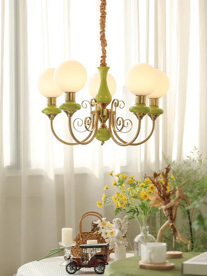DecorBites™ Cream Style LED Chandelier for Bedroom, Living Room, Dining Room