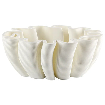 DecorBites™ Geometric Striped Fruit Plate Tray for Home Decor & Storage