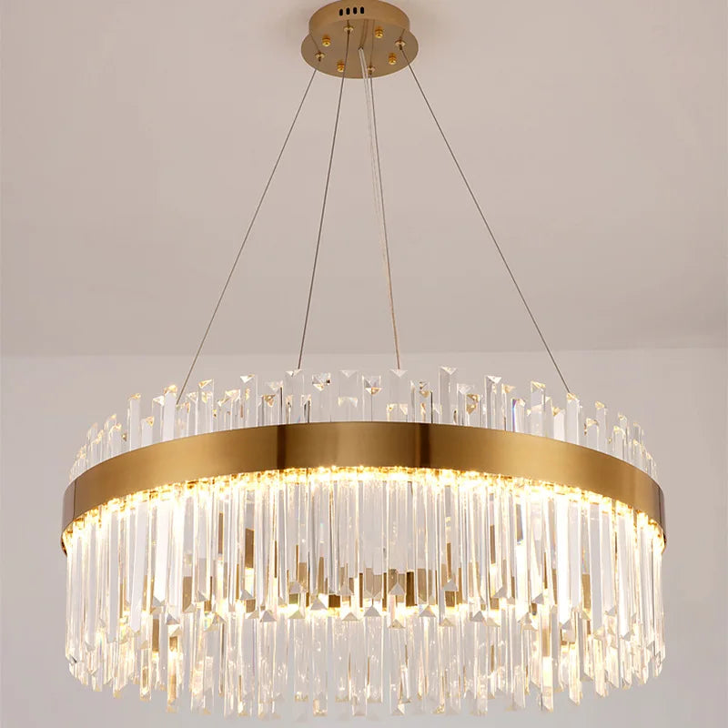 Decorbites™ Kristall-LED-Kronleuchter: Elegante Goldbeleuchtung für das Esszimmer