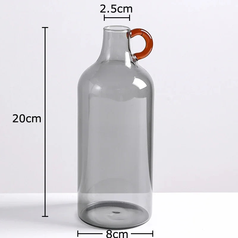 Decorbites™ Klar-Glas-Vase Hydroponik-Pflanztopf Raumdekoration Blumenvase Ästhetische Dekostücke
