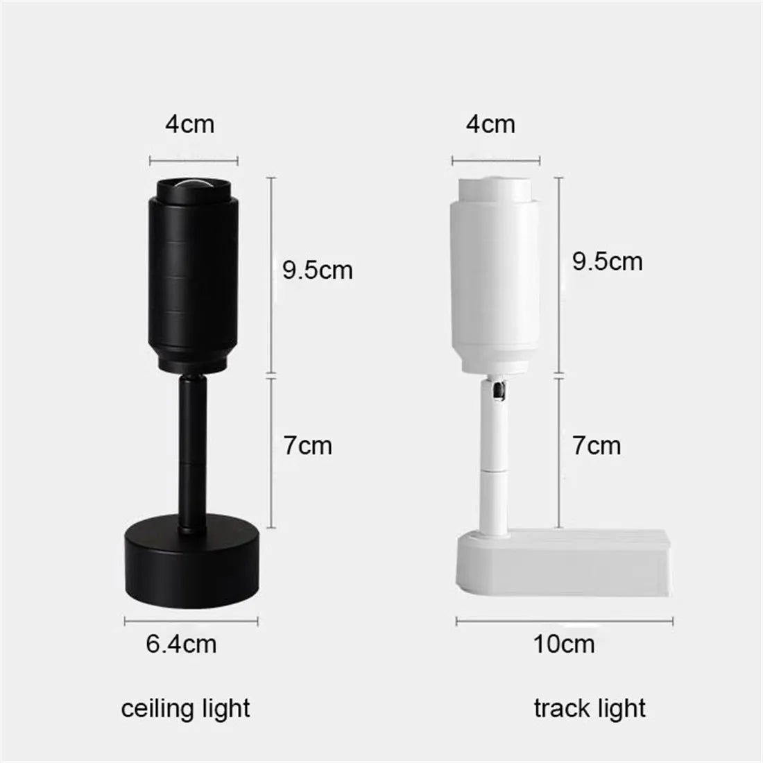 DecorBites™ Adjustable Beam LED Ceiling Lamp with Multi-Angle Track Lighting