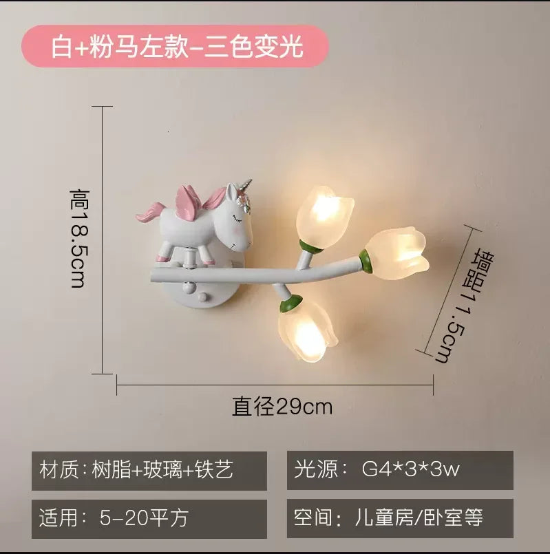 Decorbites™ LED-Wandleuchte für Kinderzimmer – Cartoon-Beleuchtung für die Kinderstube
