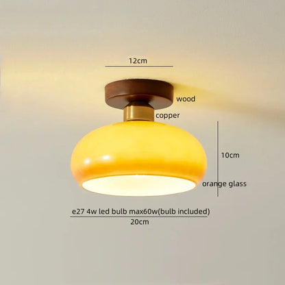 Decorbites™ Baumwoll-Form LED-Deckenleuchte – Creme. Nordischer Stil, Flur Balkon Veranda Licht.