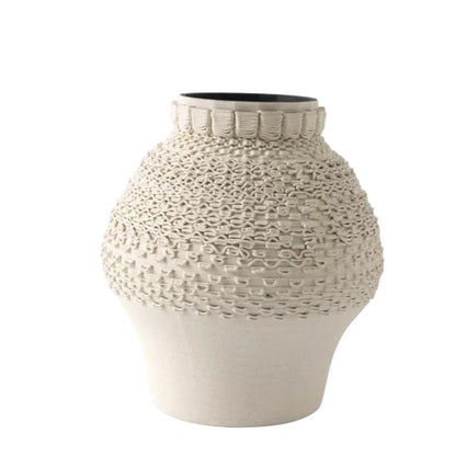 Decorbites™ Geometrische Falten-Keramik-Blumenvasen Heimdekoration Handwerkskunst