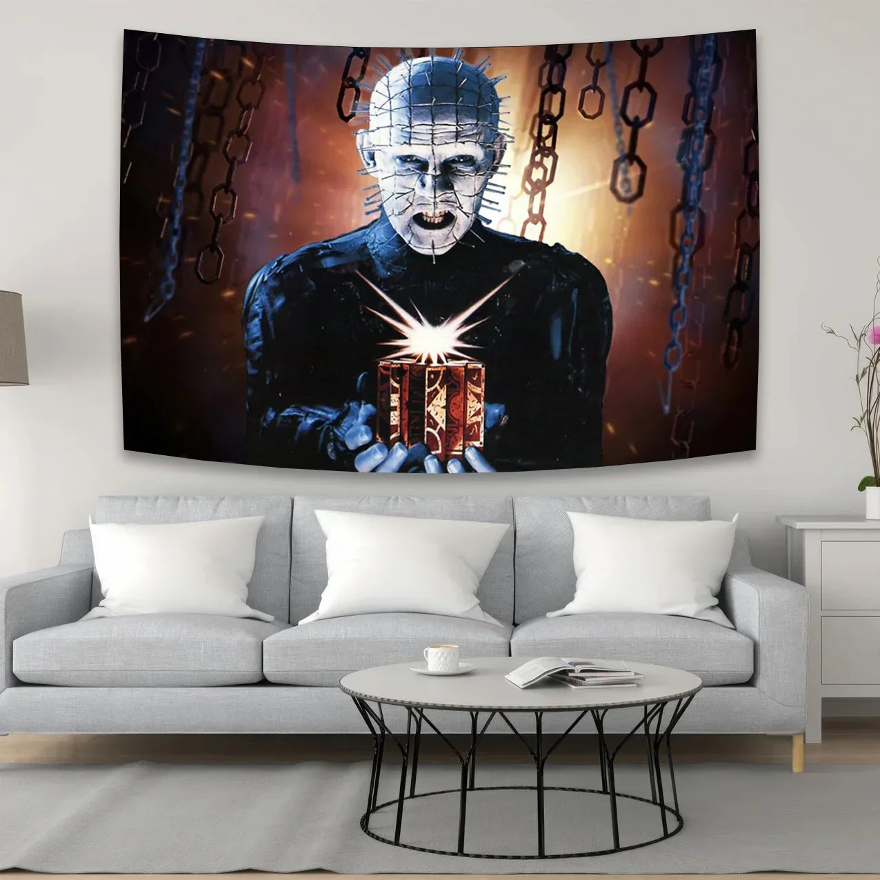 Decorbites™ Kürbislaterne Wandbehang: Boho Halloween-Horrorfilm-Dekoration für Zuhause & Schlafzimmer