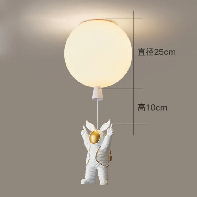 Glass Astronaut Pendant Light