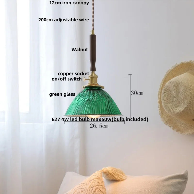 Decorbites™ Bunte Glas-LED-Hängeleuchten: Modernes nordisches Design, höhenverstellbare Hängelampe