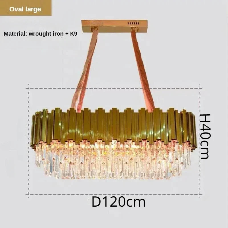 Decorbites™ Kristall-Deckenleuchter: Luxuriöse runde LED-Lampe für das Wohnzimmer, künstlerische Wohnraumausstattung