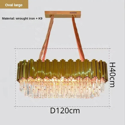 Decorbites™ Kristall-Deckenleuchter: Luxuriöse runde LED-Lampe für das Wohnzimmer, künstlerische Wohnraumausstattung