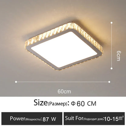 Decorbites™ Crystal-LED-Deckenleuchte: Luxuriöse goldglänzende Leuchte für das Wohnzimmer
