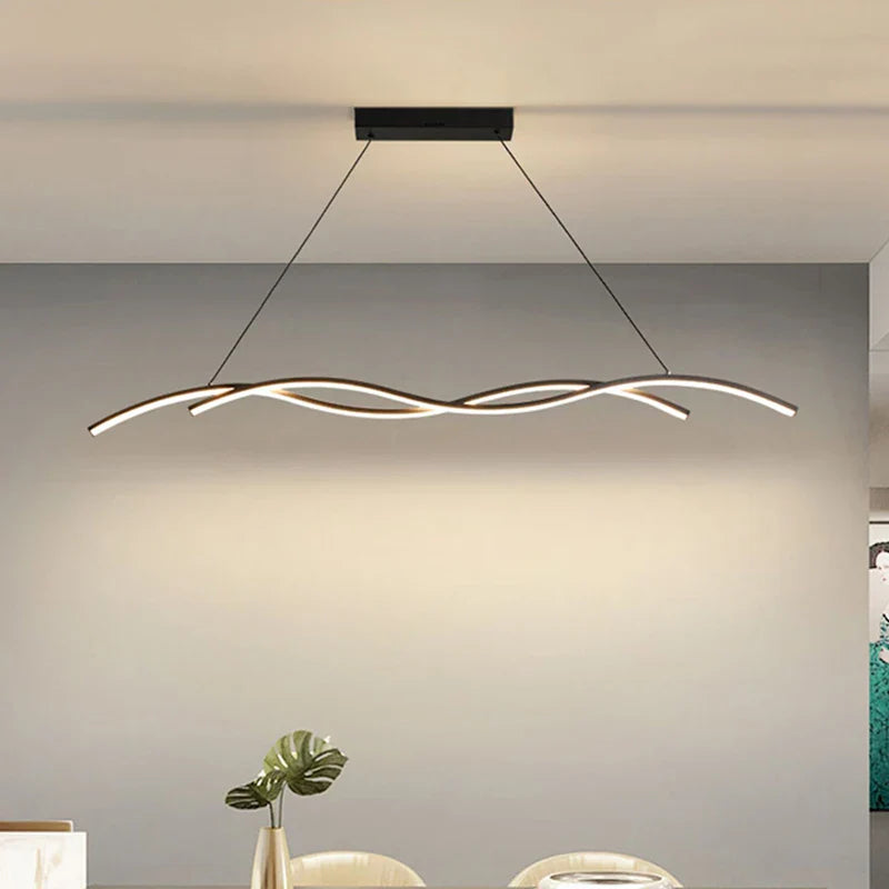 Modern Minimalist White Aluminum LED Pendant Light