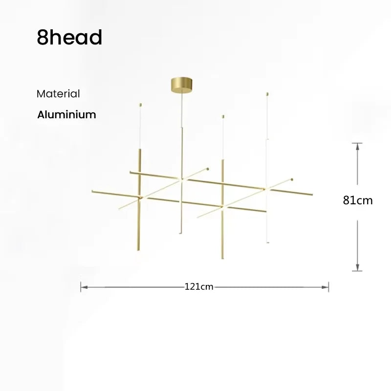 Italian Linear Ceiling Chandelier