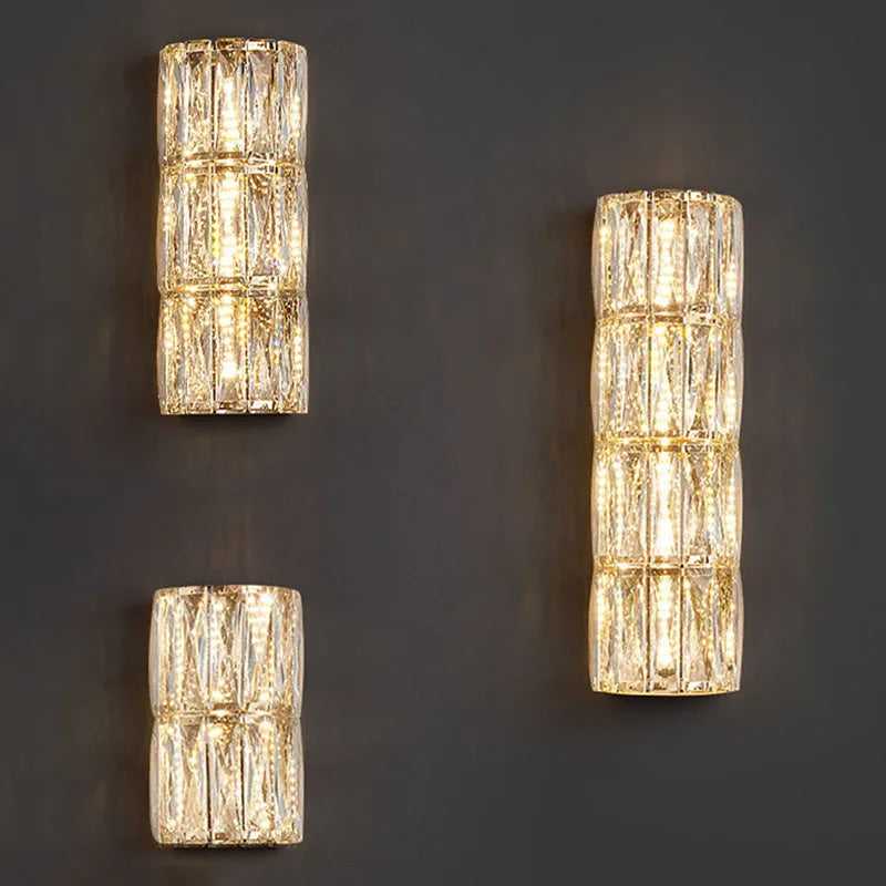DecorBites™ Crystal LED Wall Lamp for Living Room Aisle Bedroom Staircase Decoration