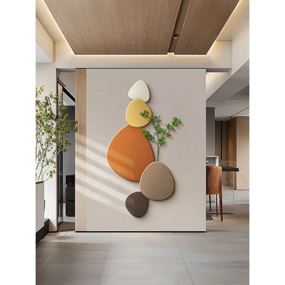 DecorBites™ Green Plant Mural Wall Lamp for Modern Living Room Decor