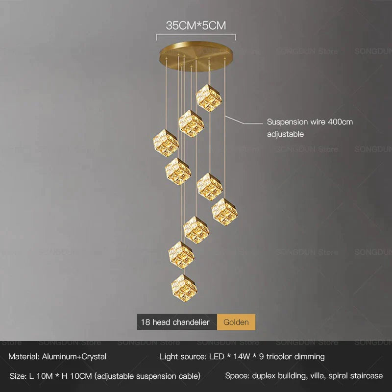 DecorBites™ Crystal Bedside Chandelier Wall Light for Designer Living Room and Hotel Bedroom