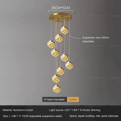 DecorBites™ Crystal Bedside Chandelier Wall Light for Designer Living Room and Hotel Bedroom