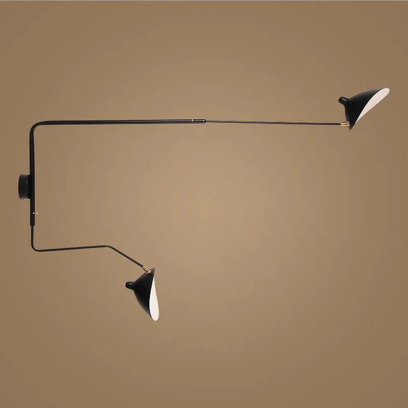 Decorbites™ Dawn-Spinnen-Serge-Mouille-LED-Wandleuchte mit verstellbarem Schwanenhalsarm