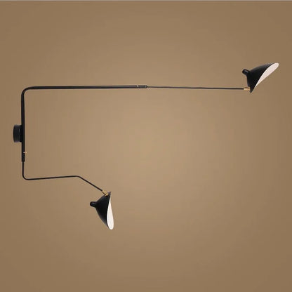 Decorbites™ Dawn-Spinnen-Serge-Mouille-LED-Wandleuchte mit verstellbarem Schwanenhalsarm