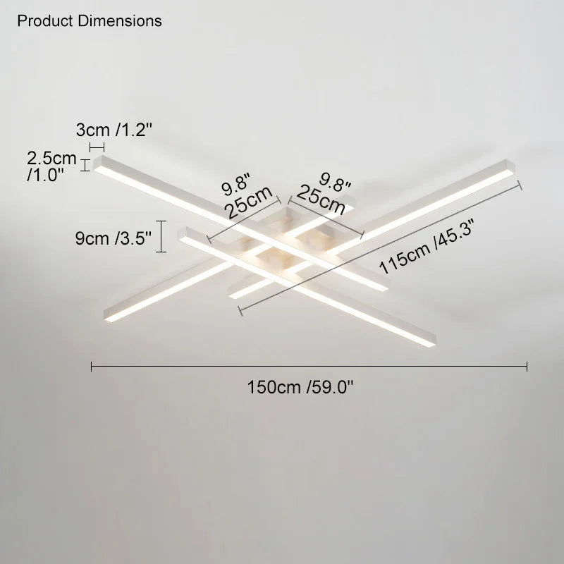Decorbites™ Schwarze LED-Deckenleuchte Chandelier für das Hauptschlafzimmer und Wohnzimmer, energiesparende Beleuchtung