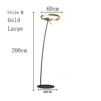 Decorbites™ kreisförmige Leucht-LED-Stehlampe für elegante Wohnräume
