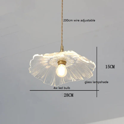 Decorbites™ Grüne Glas-LED-Hängeleuchte mit Kupfer-Holzgriff für modernes nordisches Heimdekoration