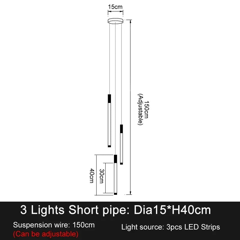 LED Staircase Pendant Chandelier
