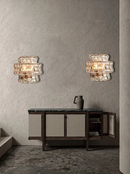 Decorbites™ Dunkelbraune Glas-Wandleuchter, LED-Dekoration für Wohnzimmer, Gang, Nachttisch