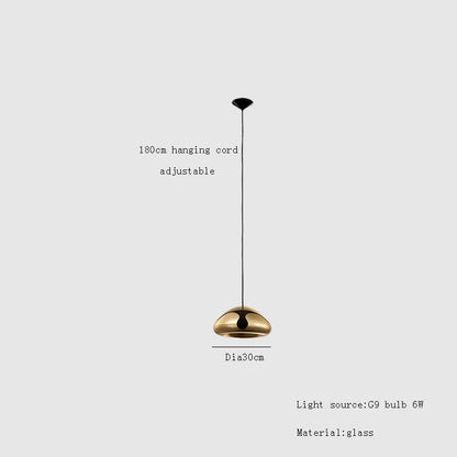 Decorbites™ Glas Gold Deckenleuchte Anhängerlampen LED Esszimmer Bar Küchenbeleuchtung Mode Leuchter