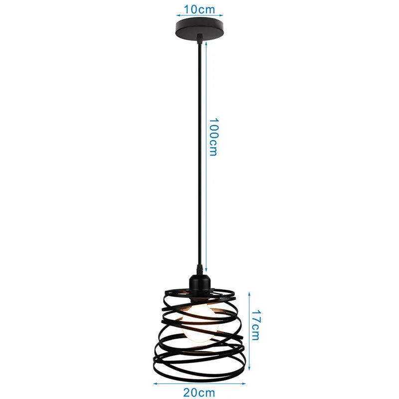 DecorBites™ Industrial Metal Ball Pendant Light for Bedroom Kitchen Island