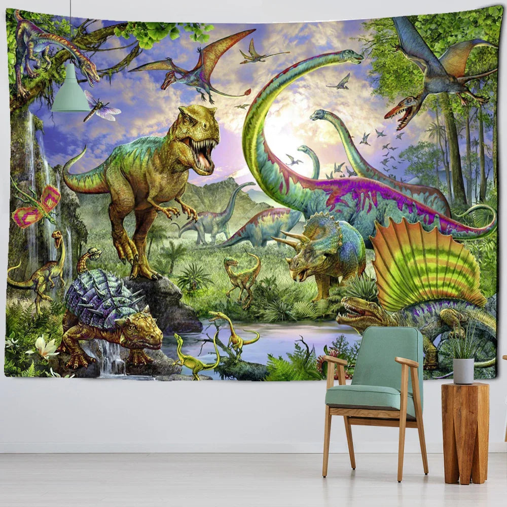 Decorbites™ Dschungel-Tier-Teppich-Wandbehang: Boho-Stil Heimdekoration & Kinderzimmer-Kunst