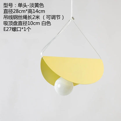 DecorBites™ Geometric Iron Pendant Light for Dining Room Bedroom Children's Room