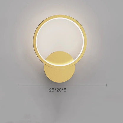 Decorbites™ Kristall-Wandleuchte: Elegante goldene LED-Wandleuchte für Schlafzimmer, Wohnzimmer & Badezimmer