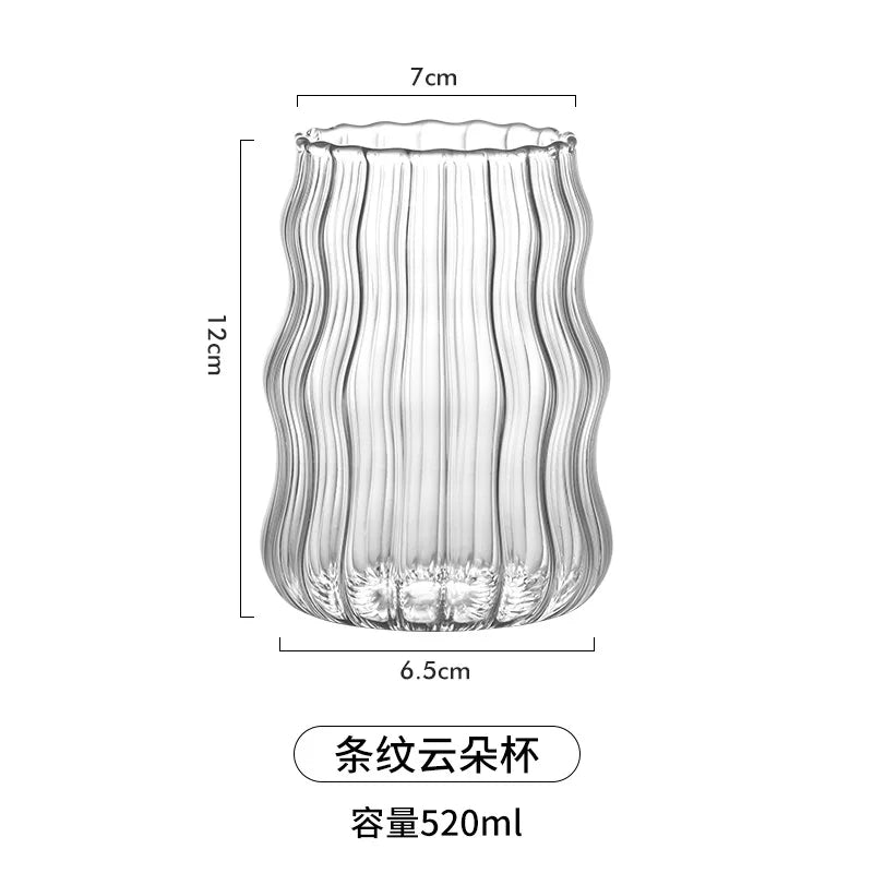 Decorbites™ Glas-Kaffeetassen-Set für Tee, Bier, Saft – Hitzebeständige transparente Becher