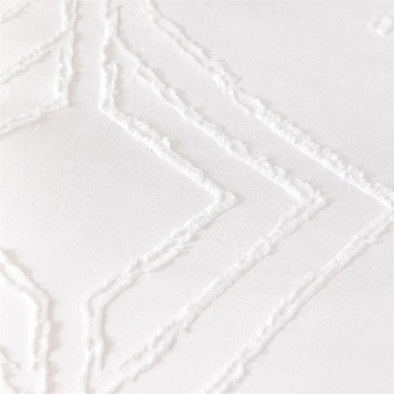 Decorbites™ Geometrisch Geschnittene Blumen-Daunenbezug-Set King Size Hochwertige Bettwäsche