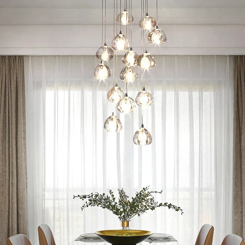 DecorBites™ Crystal LED Chandelier for Luxe Living Spaces