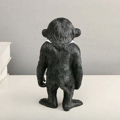 Decorbites™ Gorilla-Skulptur Harzfigur Affenstatue Wohnraumausstattung Wohnzimmer-Figur Handwerk